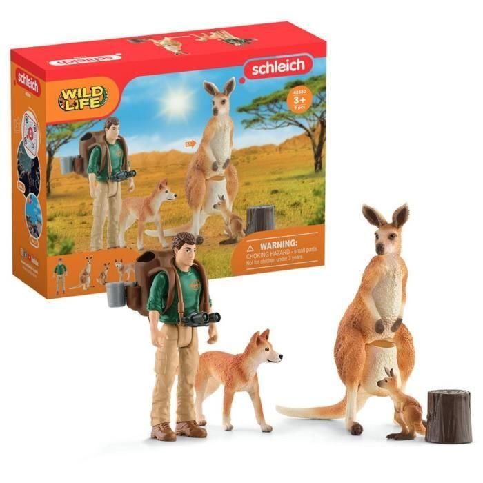 Caja Aventuras en Oceanía, figuras de animales salvajes, Schleich 42550 Vida Salvaje, Para niños a partir de 3 años