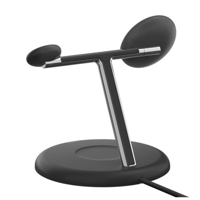 Belkin Wiz023Vfbk Base Carga Inalambrica 3 en 1 para iPhone, Apple Watch y AirPods con Qi2 15W Negra 3