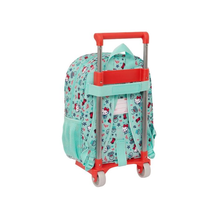 Mochila Escolar con Ruedas Hello Kitty Sea lovers Turquesa 26 x 34 x 11 cm 1