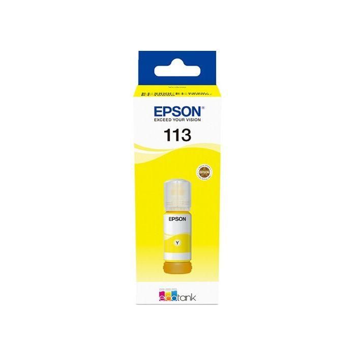 Epson Tinta Bote Amarillo Ecotank Et-5850, Et-5800, Et-16650, Et-16600, Et-5880, Et-5170 - Nº 113 Epson Tinta Bote Amarillo Ecotank Et-5850, Et-5800, Et-16650, Et-16600, Et-5880, Et-5170 - Nº 113