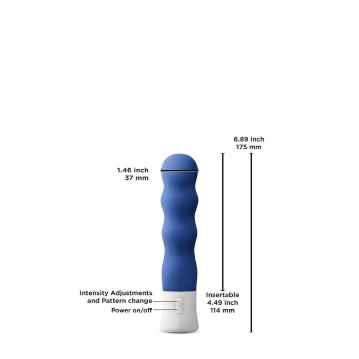 Vibrador NS Novelties Inya Azul 2 Vibrador NS Novelties Inya Azul 2