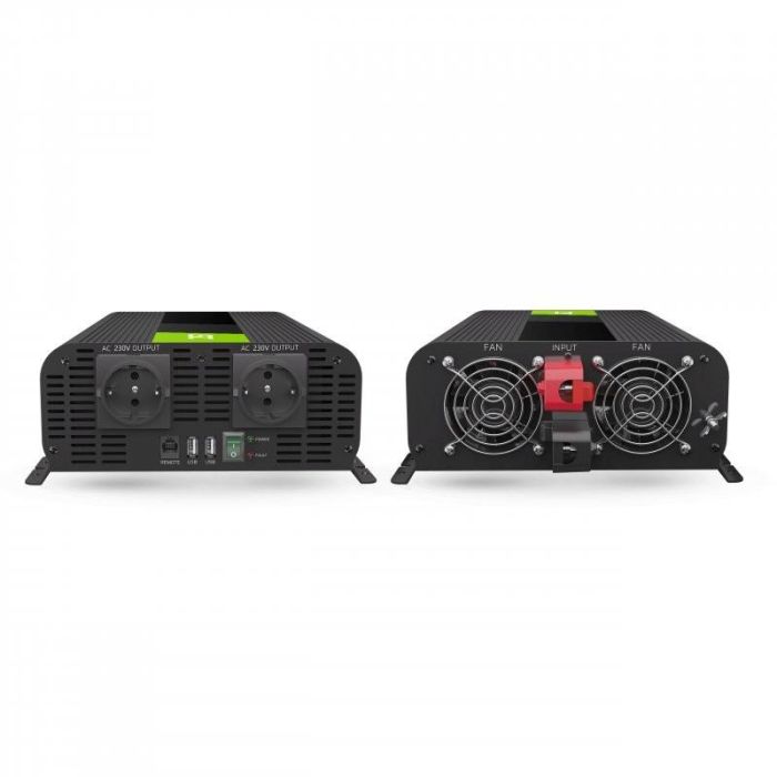 Green Cell KFZ Spannungswandler Power Inverter PRO 12V > 230V 2000W/4000W 1