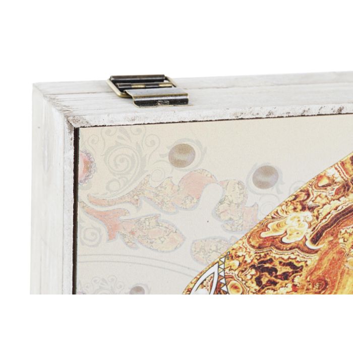 DKD Home Decor Tapa Contador Indio Turquesa Multicolor MDF 6 x 31.5 x 46.5 cm (2 Unidades) 1