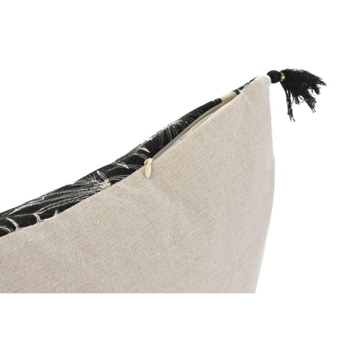 Cojín Home ESPRIT Negro Boho Palmera 45 x 5 x 45 cm 2 Cojín Home ESPRIT Negro Boho Palmera 45 x 5 x 45 cm 2