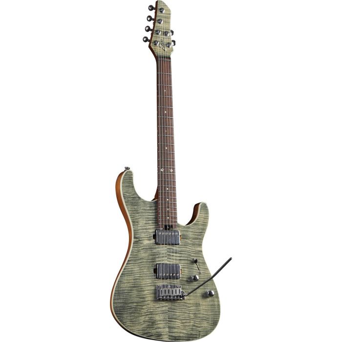 EKO Guitarra Eléctrica Fire 801 Musa - Grey Flamed Eko - Stratocaster - Cuerpo de Aliso