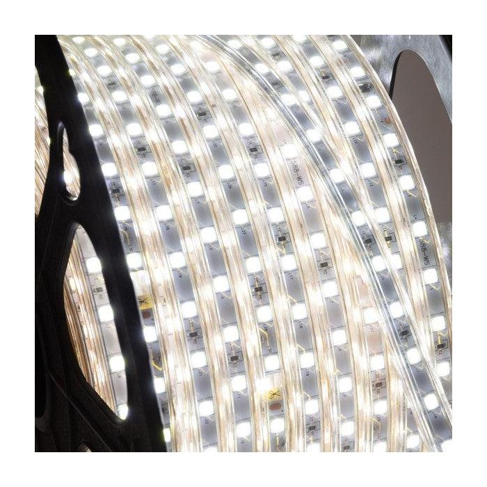 Tira de 60 LEDs/M 480W 24.000Lm 2700ºK SMD3528 220VAC IP65 x100M 40.000H  [HO-2203528-60-100MWW] Blanco Cálido 1