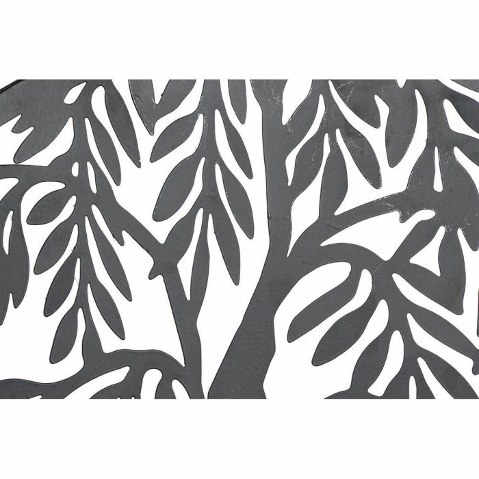 Decoracion Pared Cottage DKD Home Decor Negro 1 x 40 x 40 cm (2 Unidades) 1