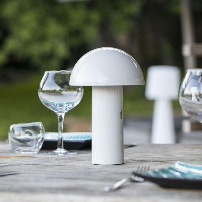 Lámpara de mesa inalámbrica - LUMISKY - TOD WHITE - Al. 28 cm - Cabezal regulable - LED blanco cálido 2 Lámpara de mesa inalámbrica - LUMISKY - TOD WHITE - Al. 28 cm - Cabezal regulable - LED blanco cálido 2