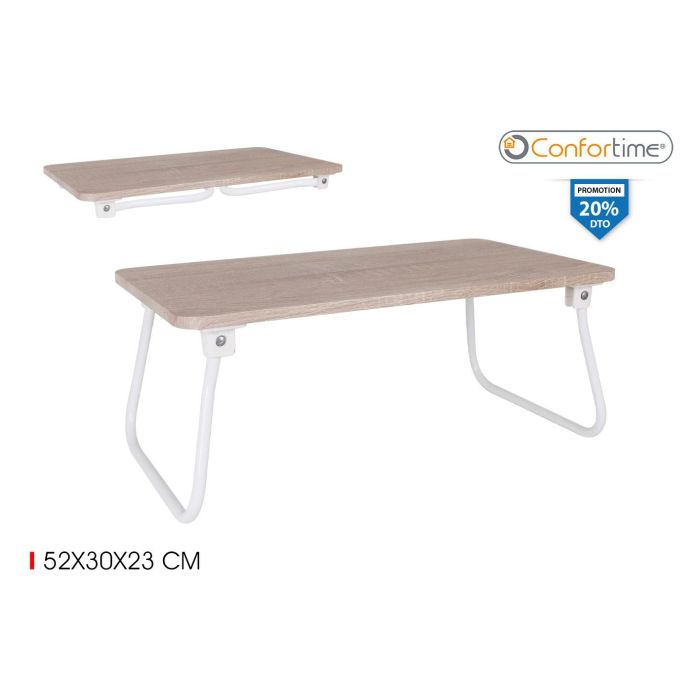 Mesa de Madera Plegable Metal Blanco 52x30x23 cm - Confortime (6 Unidades) Mesa de Madera Plegable Metal Blanco 52x30x23 cm - Confortime (6 Unidades)