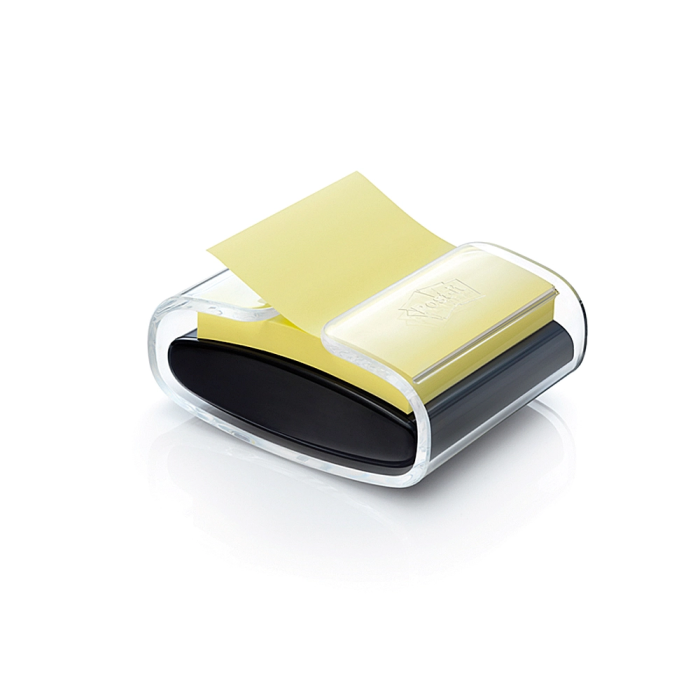 Post-it Soporte Bloc Notas Adhesivas Quita y Pon Super Sticky Z Notes Negro 76x76 mm 1