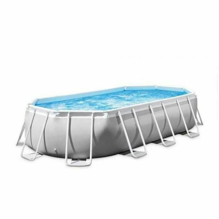 Piscina ovalada desmontable prism frame con depuradora, escalera, cobertor y tapiz (capacidad 13365 litros) 503x274x122 cm - modelos surtidos 5