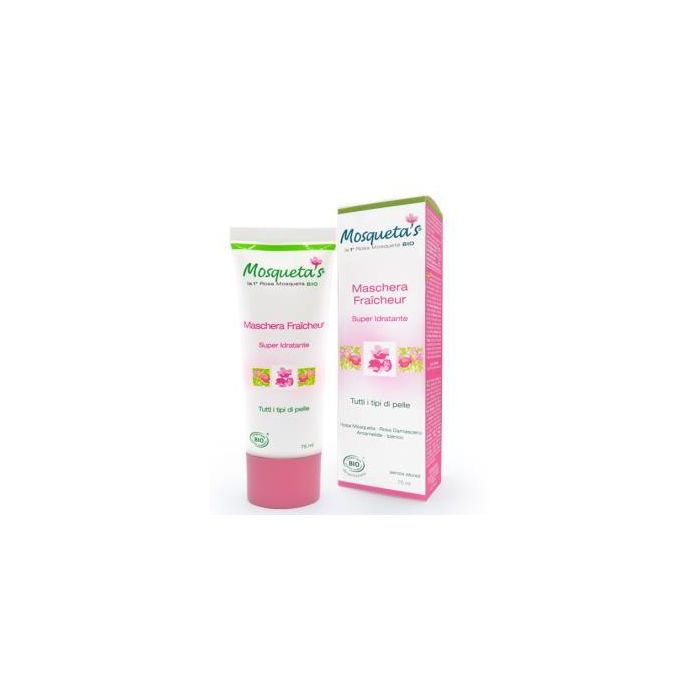 MOSQUETA´S Mascarilla Super Hidratante Facial con Rosa Mosqueta, Sésamo y Avena para todo tipo de pieles 75ml Bio