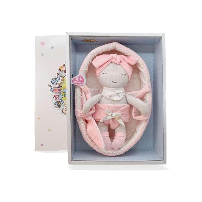 Muñecas primera bb. infancia capazo rosa ref: 11302-24 28 cm 1 Muñecas primera bb. infancia capazo rosa ref: 11302-24 28 cm 1