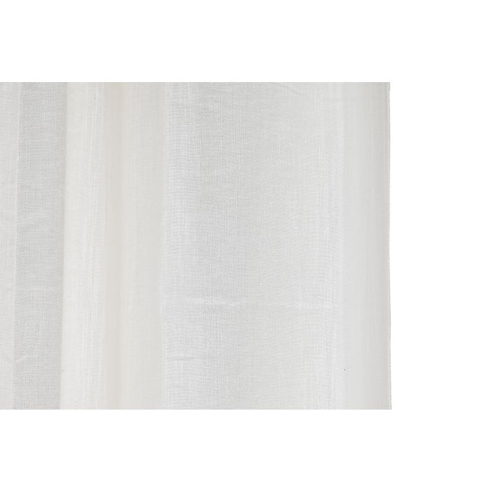 Cortina Basicos DKD Home Decor Blanco 270 x 140 cm (2 Unidades) 3