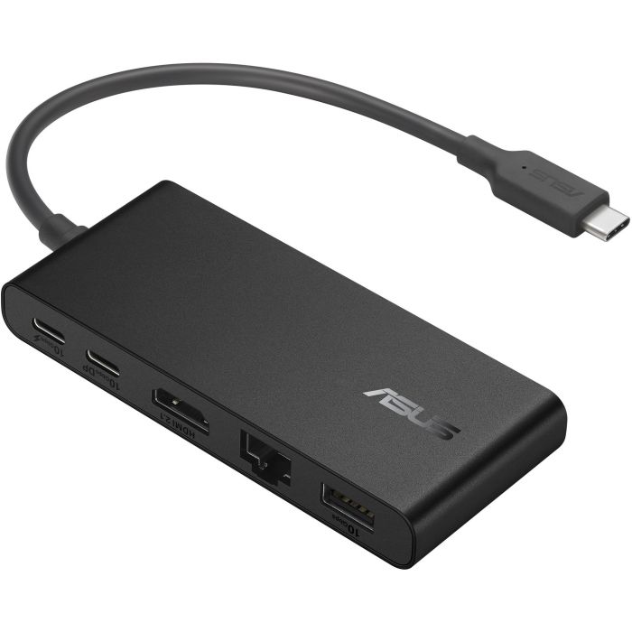 ASUS Dock DC201 Alámbrico USB-C, Doble 4K, USB 3.2 Gen 2, Ethernet 1000 Mbit/s, Entrega de Potencia 100W, Negro 2