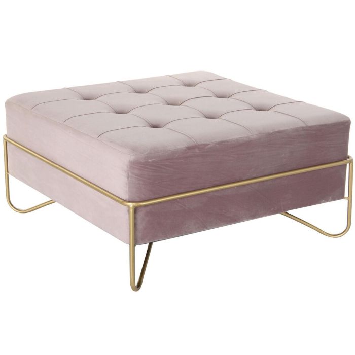 Descalzadora Glam DKD Home Decor Rosa Dorado 80 x 42 x 80 cm 2