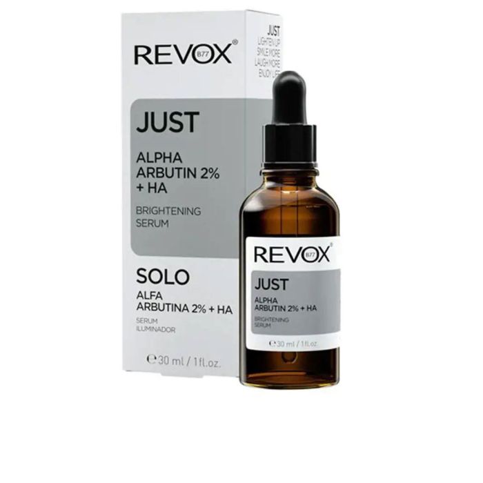 Revox B77 JUST alpha arbutin 2% + HA Sérum Facial Hidratante Iluminador Unifica Tono 30 ml 1