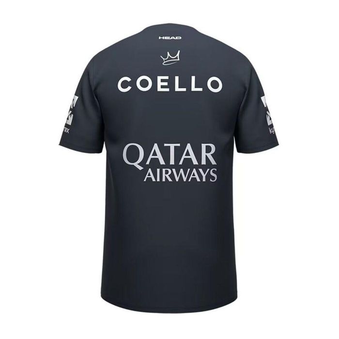 Camiseta de Manga Corta Hombre Head Smu Arturo Coello Sponsors Summer 2025 Azul oscuro 5-6 Años