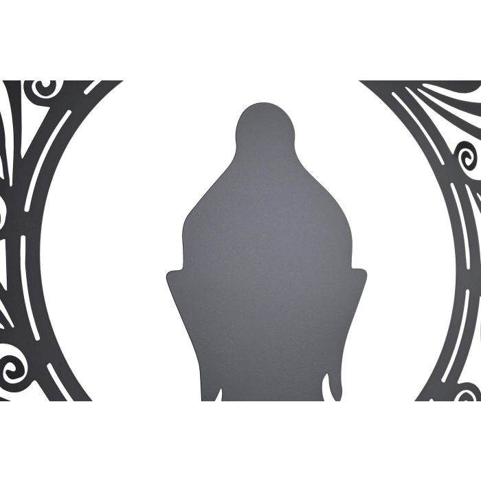 DKD Home Decor Decoración de Pared Mural Oriental Buda Metálico Negro Blanco 100x100 cm Pack 2 Unidades 2 DKD Home Decor Decoración de Pared Mural Oriental Buda Metálico Negro Blanco 100x100 cm Pack 2 Unidades 2