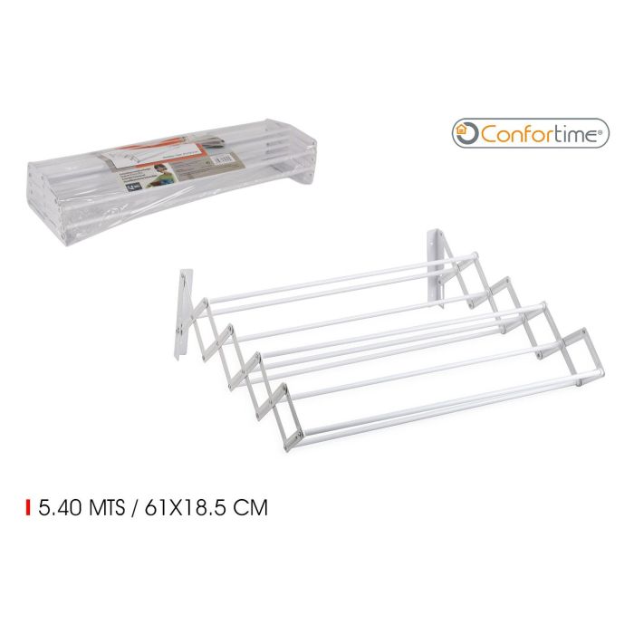 Tendedero Extensible 5.40 mts Confortime (4 Unidades) Tendedero Extensible 5.40 mts Confortime (4 Unidades)