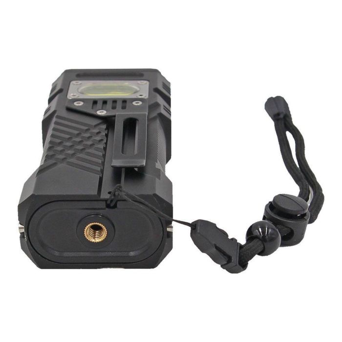 Edm Linterna LED de Largo Alcance 10000 Lm con Luz Frontal y Power Bank 2