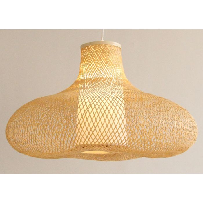 DKD Home Decor Lámpara de Techo Balines Bambú Natural 75 x 75 x 48 cm 0 DKD Home Decor Lámpara de Techo Balines Bambú Natural 75 x 75 x 48 cm 0