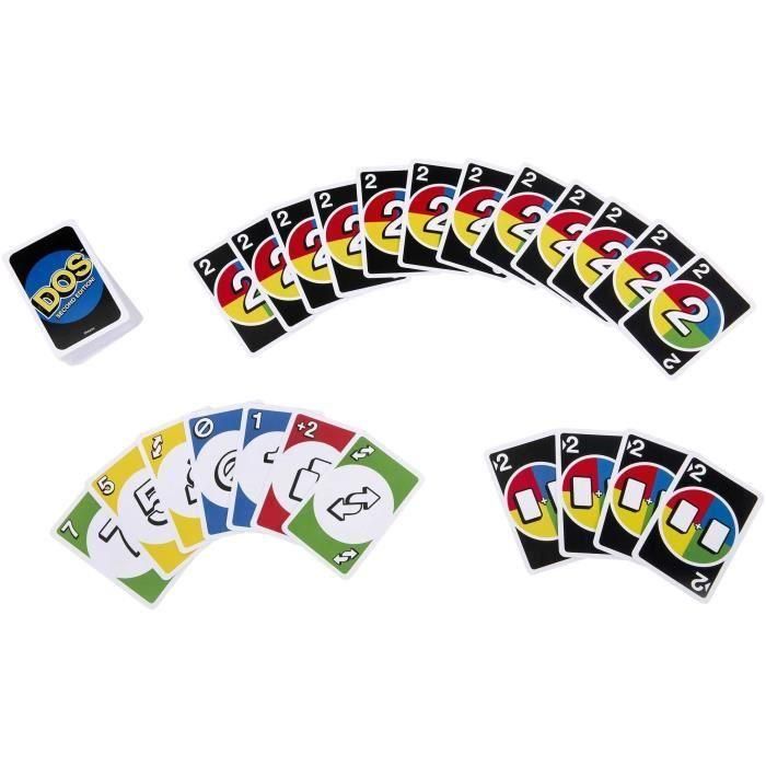 UNO Hnn01 Juego de Cartas DOS Segunda Edición con Nuevas Reglas y Comodín DOS para Noches Divertidas en Familia +7 Años 3 UNO Hnn01 Juego de Cartas DOS Segunda Edición con Nuevas Reglas y Comodín DOS para Noches Divertidas en Familia +7 Años 3