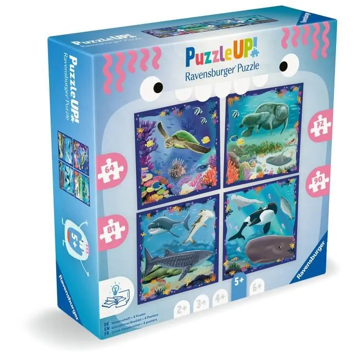 Ravensburger Rompecabezas ¡ARRIBA! Animales Marinos 12004004 para Niños a partir de 5 años 100 Piezas 3 Ravensburger Rompecabezas ¡ARRIBA! Animales Marinos 12004004 para Niños a partir de 5 años 100 Piezas 3