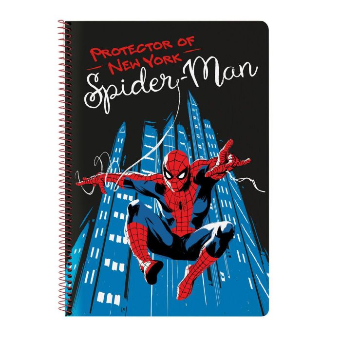 Libreta folio 80 h. tapas duras spider-man "hero" 21,5x31x1