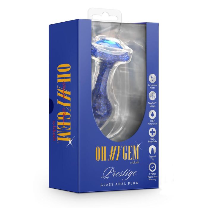 Plug Anal Blush Oh My Gem Azul 2