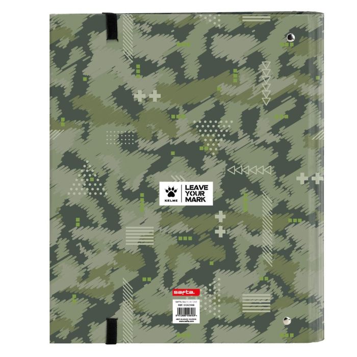 Carpeta de anillas Kelme Travel Negro Verde 27 x 32 x 3.5 cm 1