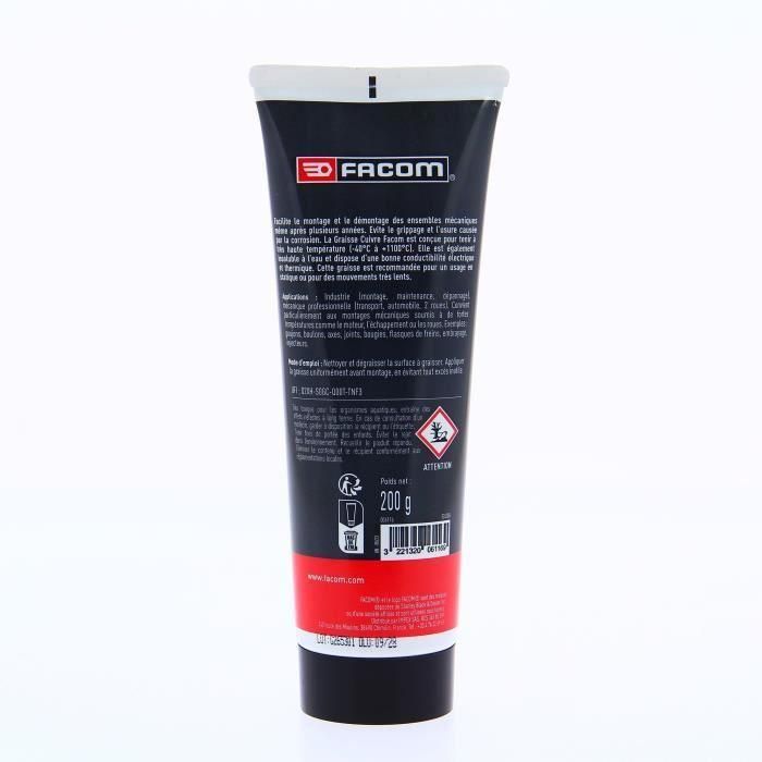 Facom Grasa de cobre 200g para altas temperaturas (-35°C a +1100°C) 1 Facom Grasa de cobre 200g para altas temperaturas (-35°C a +1100°C) 1