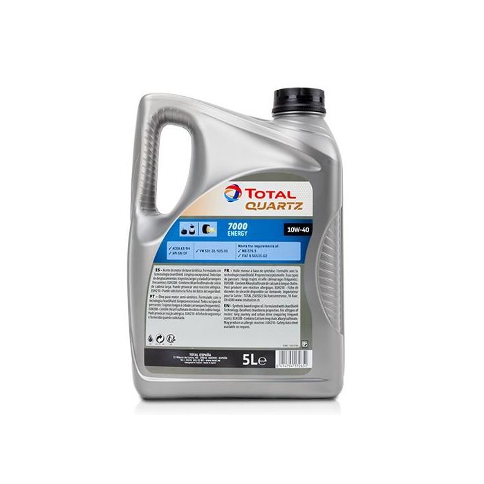 Aceite de Motor para Coche Total 7000 ENERGY 10W40 5 L 1