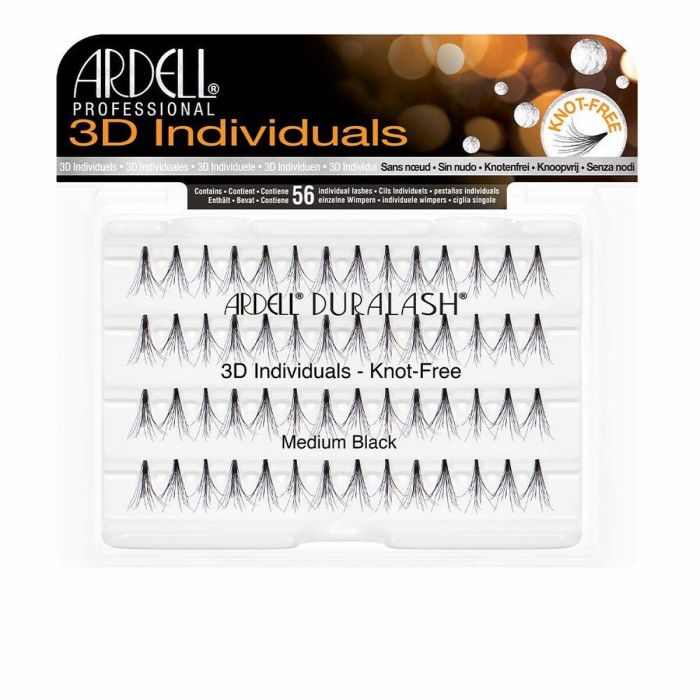 Ardell Pestañas Postizas 3D Individuales #Medium Black