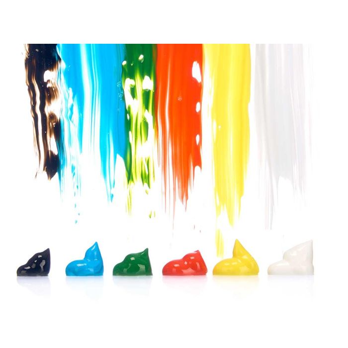 Juego 6 Botes Pintura Acrílica Pincello 12 ml - Amarillo, Azul, Blanco, Negro, Rojo, Verde (24 Unidades) 3 Juego 6 Botes Pintura Acrílica Pincello 12 ml - Amarillo, Azul, Blanco, Negro, Rojo, Verde (24 Unidades) 3
