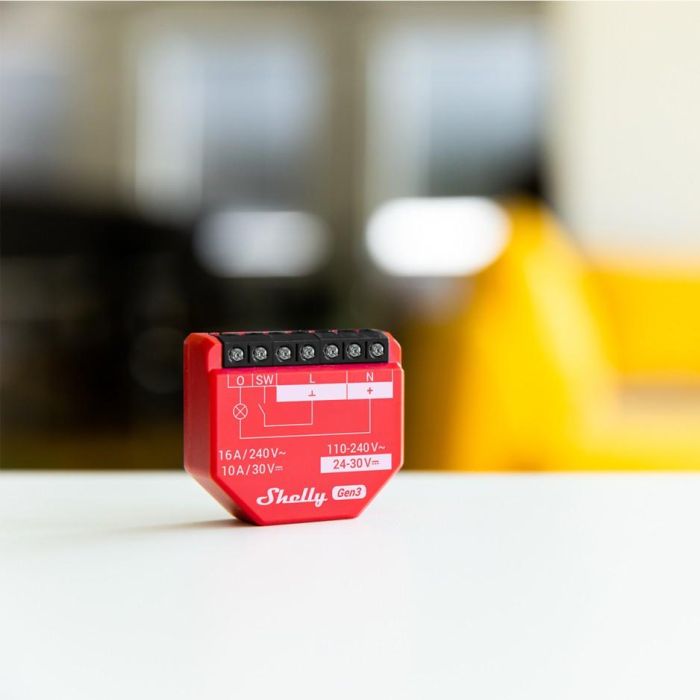 Shelly Relais 1PM Gen3 16A WLAN BT Interruptor Inteligente Inalambrico 3
