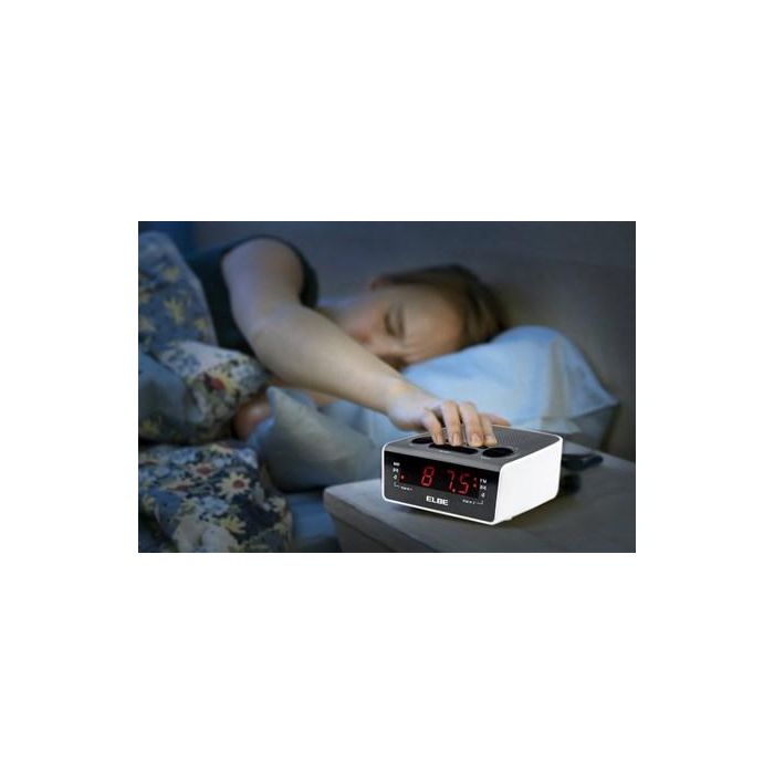Elbe CR-932 Radio Despertador Digital con Pantalla LED 7CM, Radio AM/FM, Alarma, Snooze y Función Sleep 1 Elbe CR-932 Radio Despertador Digital con Pantalla LED 7CM, Radio AM/FM, Alarma, Snooze y Función Sleep 1