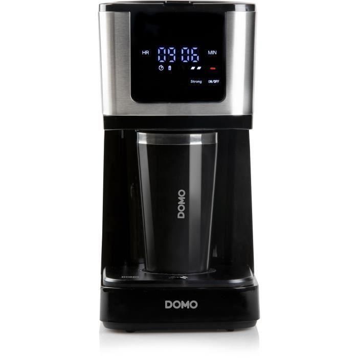 Cafetera de filtro - DOMO - DO733K - 900 W - 4 a 10 tazas - Pantalla LCD - 3 intensidades - Negra 3