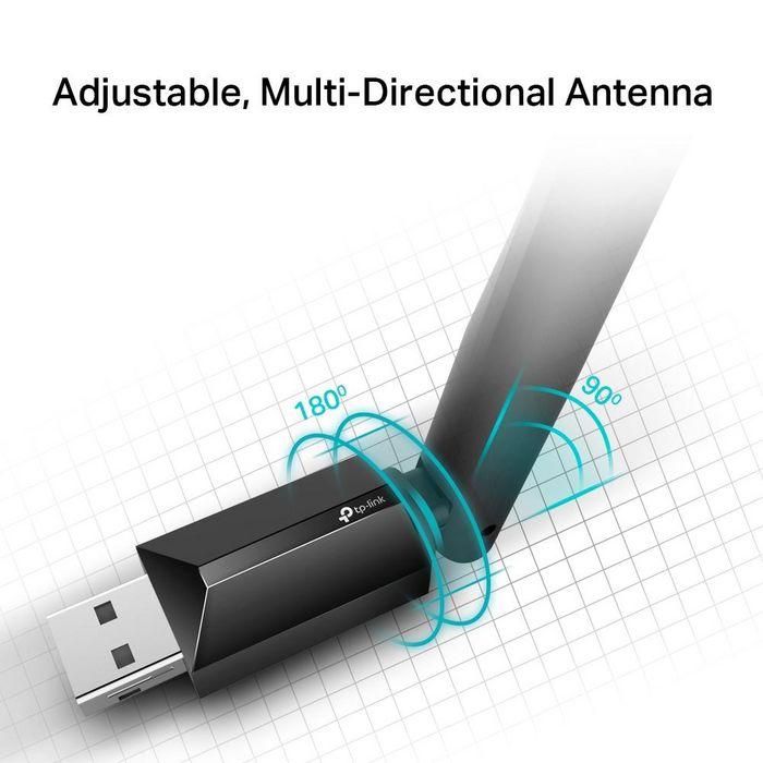 TP-Link USB 2.0, LED-Status, 5dBi, IEEE 802.11b/g/n 2.4 GHz, IEEE 802.11a/n/ac 5 GHz, WEP, WPA/WPA2, WPA-PSK/WPA2-PSK, DBPSK, DQPSK, CCK, OFDM, 16-QAM, 64-QAM, 256-QAM, FCC, CE, RoHS 6