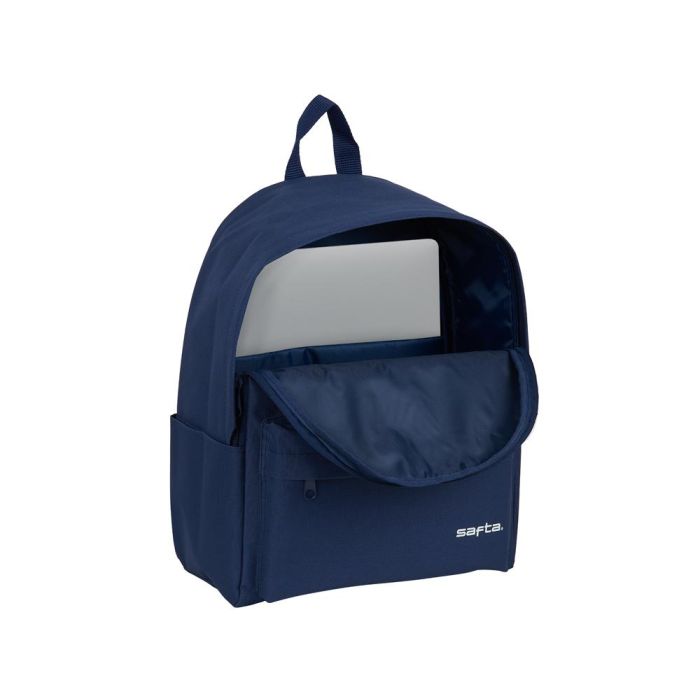 Cartera Escolar Safta Day Pack Ordenador 14,1-' Basic Azul Marino 310x160x400 mm 4