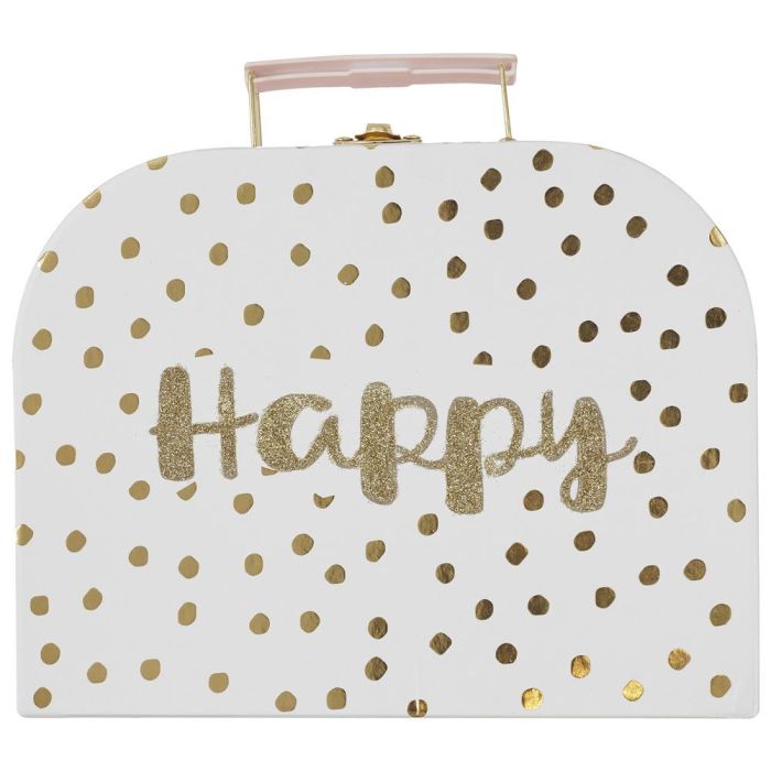 Home Deco Kids Juego de 3 Maletas de Cartón para Niños con Estampados y Asa de Transporte 4