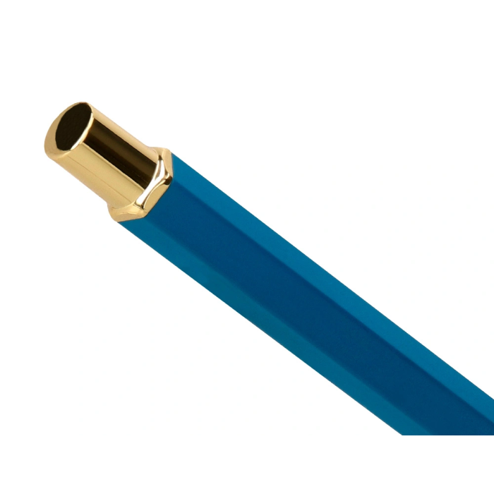 Belius Macaron Bliss Bolígrafo Forma Hexagonal Rosa/Azul y Dorado Tinta Azul Punta 0,8 mm 8