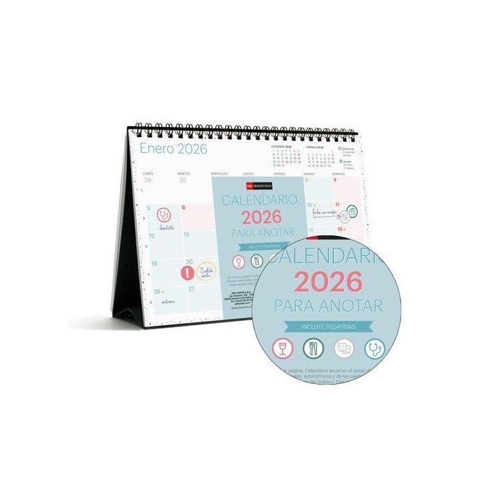 Calendario (2026) Miquelrius Sobremesa Trends Lovely Mensual Para Escribir A5 210X148,5