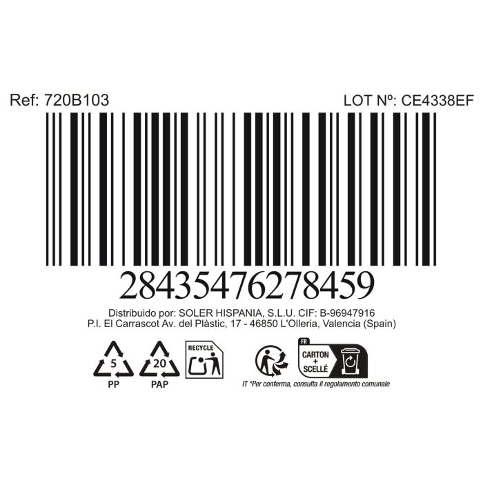 La Mediterranea Bandeja Oval 30.5 x 17.5 cm "Chester Blue" (8 Unidades) 1