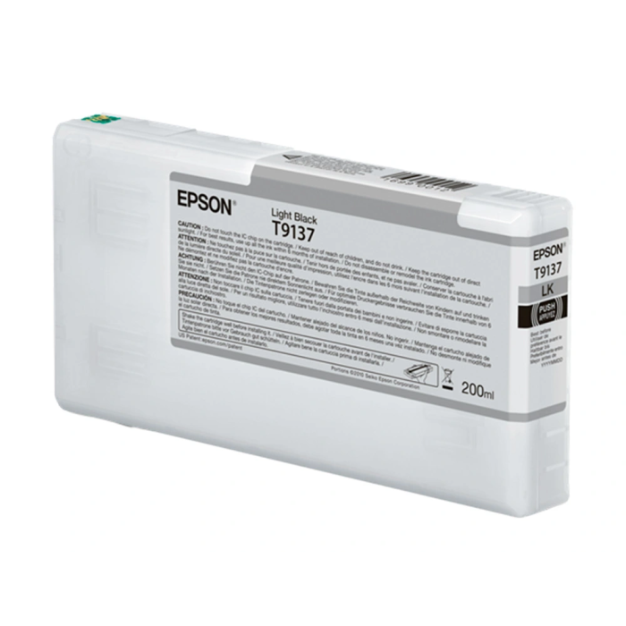 EPSON T9137 Light Black Ink Cartridge (200ml) para SC-P5000 2 EPSON T9137 Light Black Ink Cartridge (200ml) para SC-P5000 2