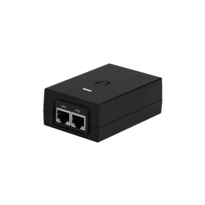 Ubiquiti 48VDC @ 0.5A, RJ-45 Adaptador PoE para Protección de Dispositivos y Puesta a Tierra Contra ESD