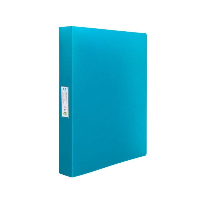 Liderpapel Carpeta de Anillas 4 Anillas 25 mm Polipropileno DIN A4 Celeste Opaco 1