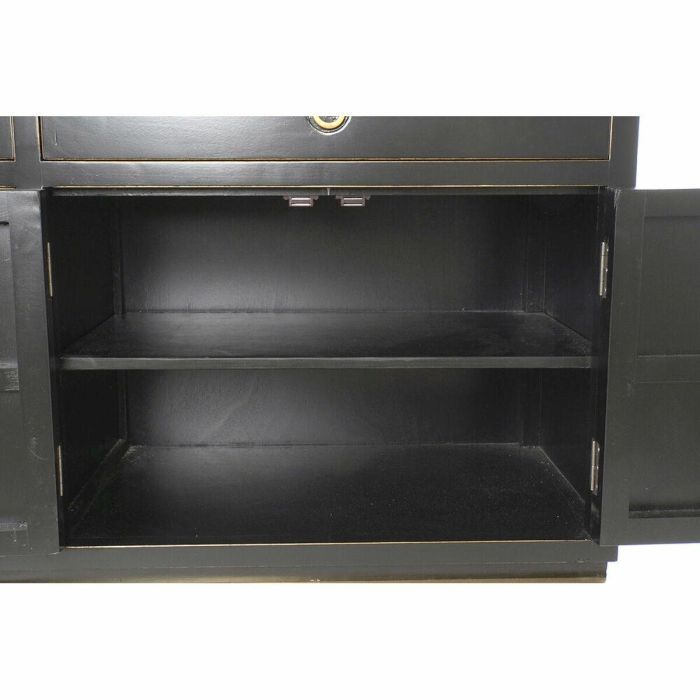 Buffet Oriental DKD Home Decor Negro Dorado 50 x 80 x 150 cm 3