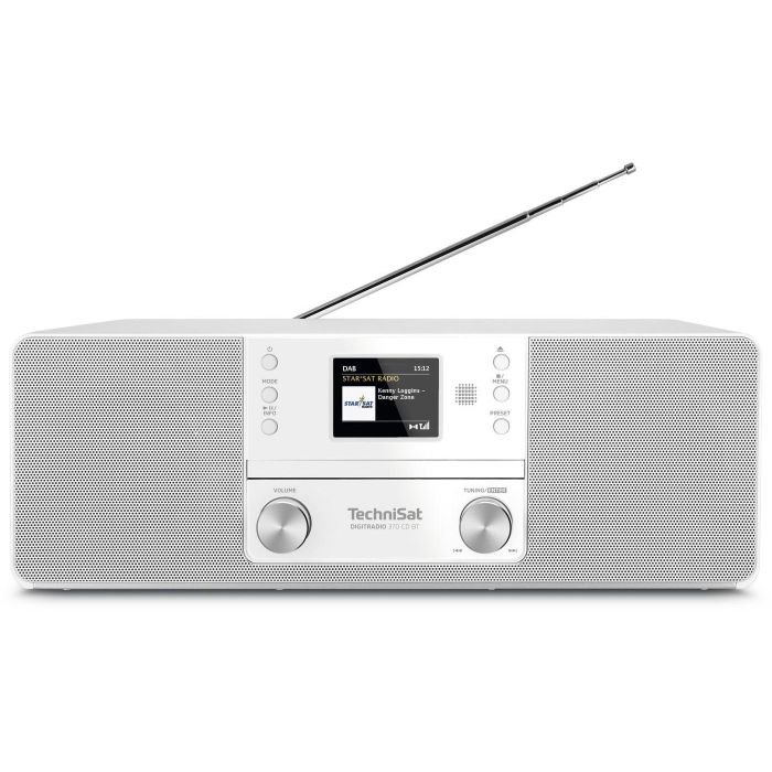 TechniSat DigitRadio 370 CD BT Radio Digital con CD y Bluetooth, Color Blanco