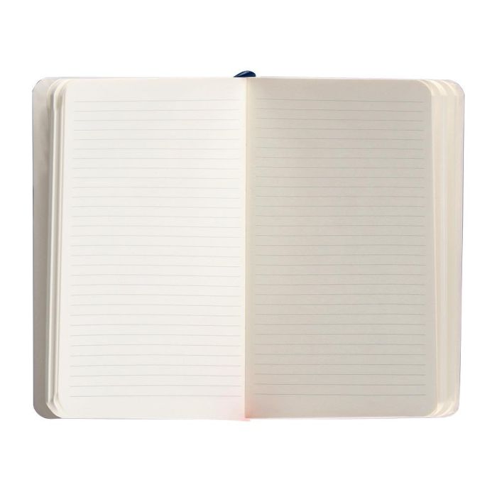 Cuaderno Con Gomilla Antartik Notes Tapa Blanda A6 Rayas Azul Marino 100 Hojas 80 gr Fsc 7